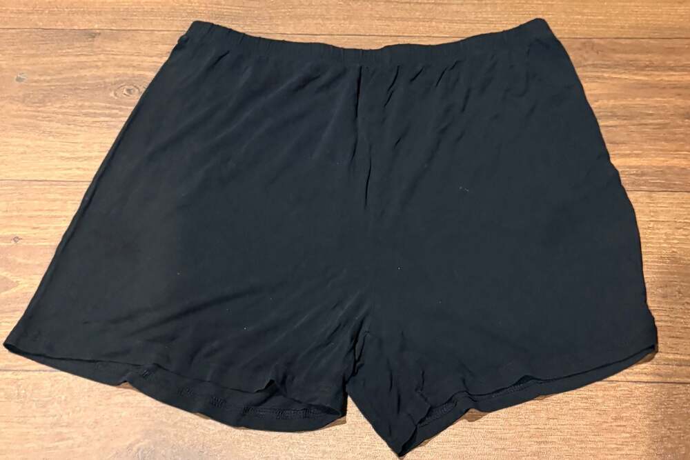 Unbranded Black Rayon Spandex Sleep Shorts Size L